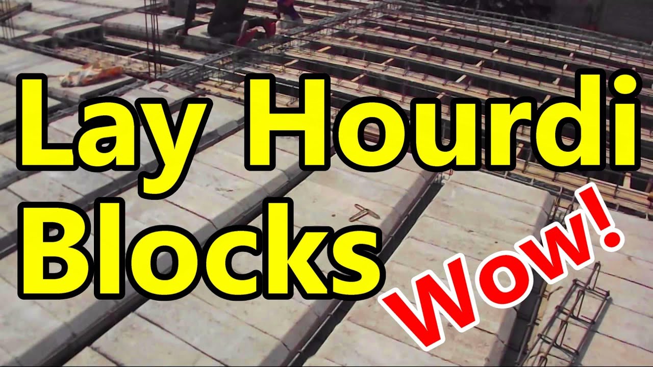 Building The House 15 - Lay hourdi blocks for 2nd floor concrete slab