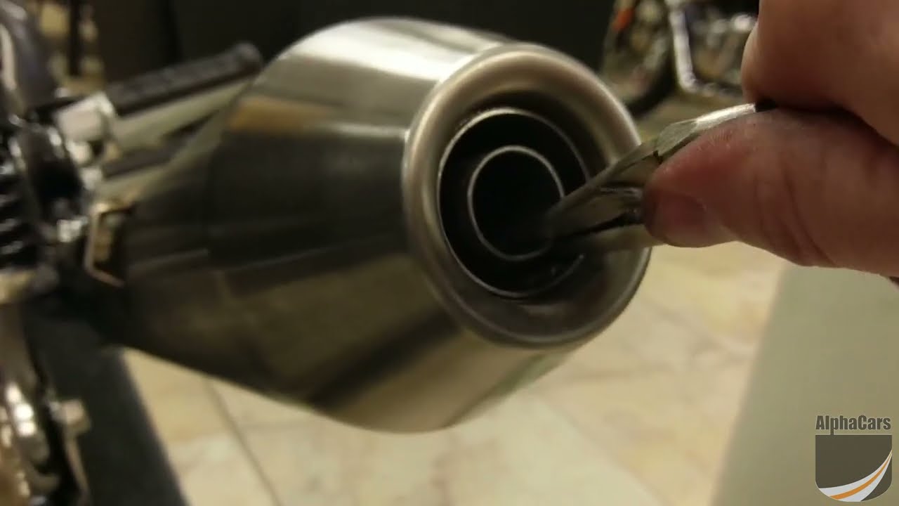 Как снять децибел-глушители с выхлопной системы Royal Enfield S&S