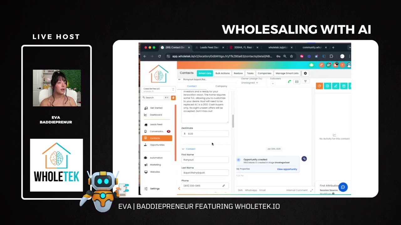 Wholesaling Real Estate With Ai (WHOLETEK)