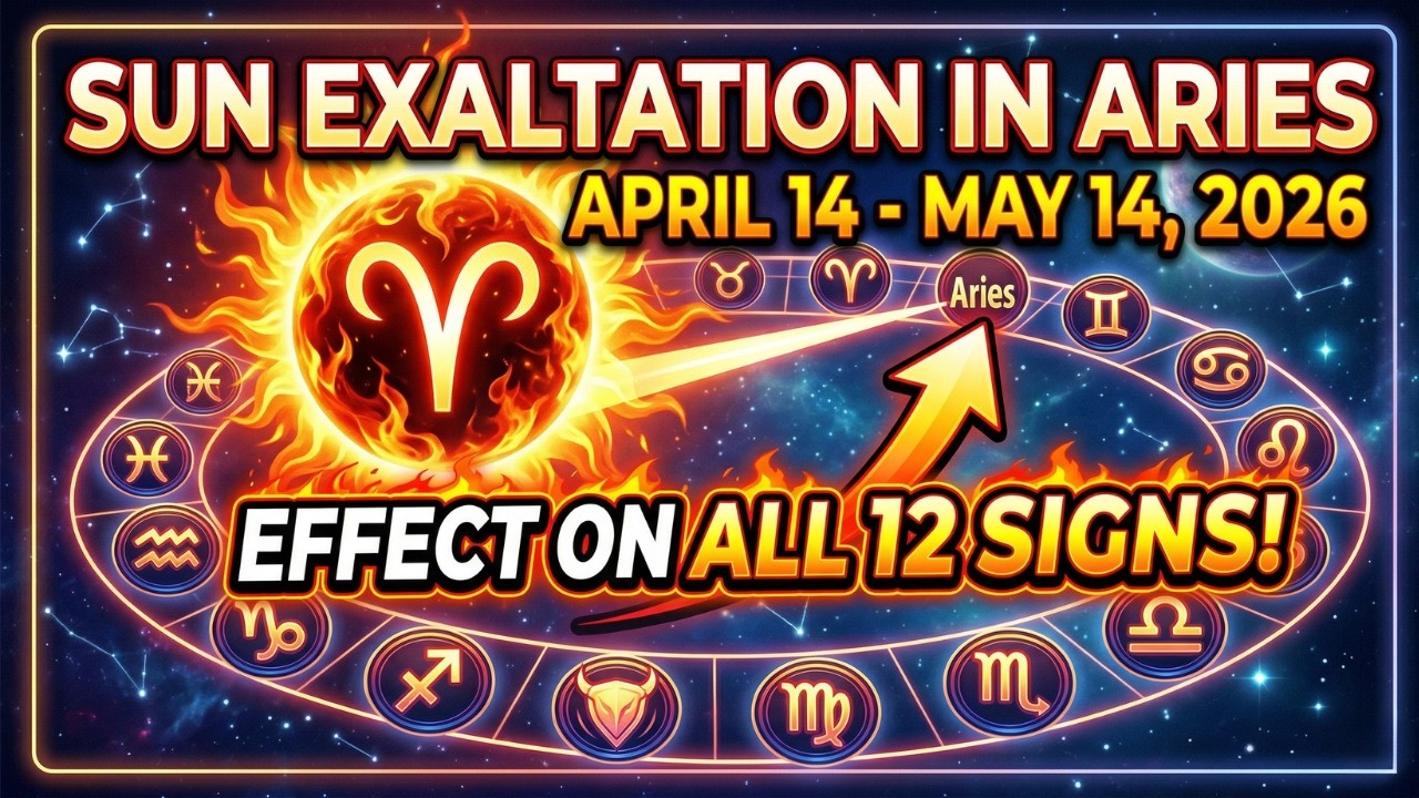 Sun Transit in Aries 2026: THE KING AWAKENS! ☀️ Predictions for All 12 Signs (April 14 - May 14)