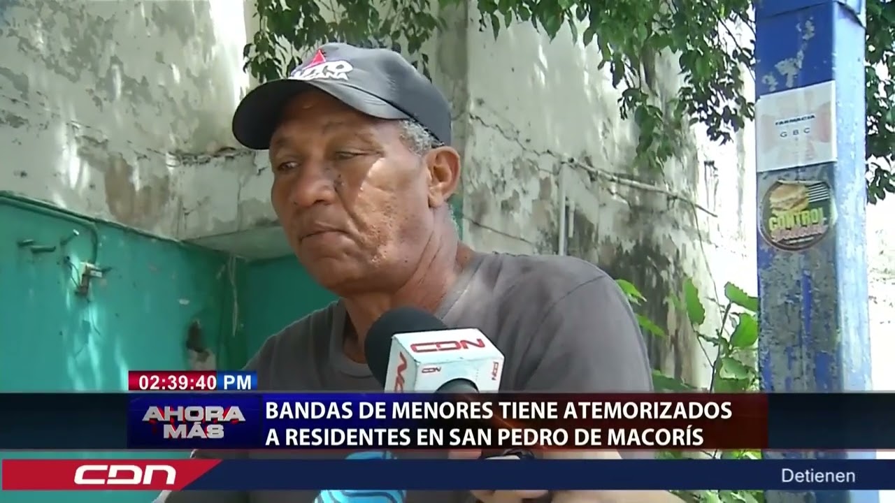 Bandas de menores tiene atemorizados a residentes de San Pedro de Macorís