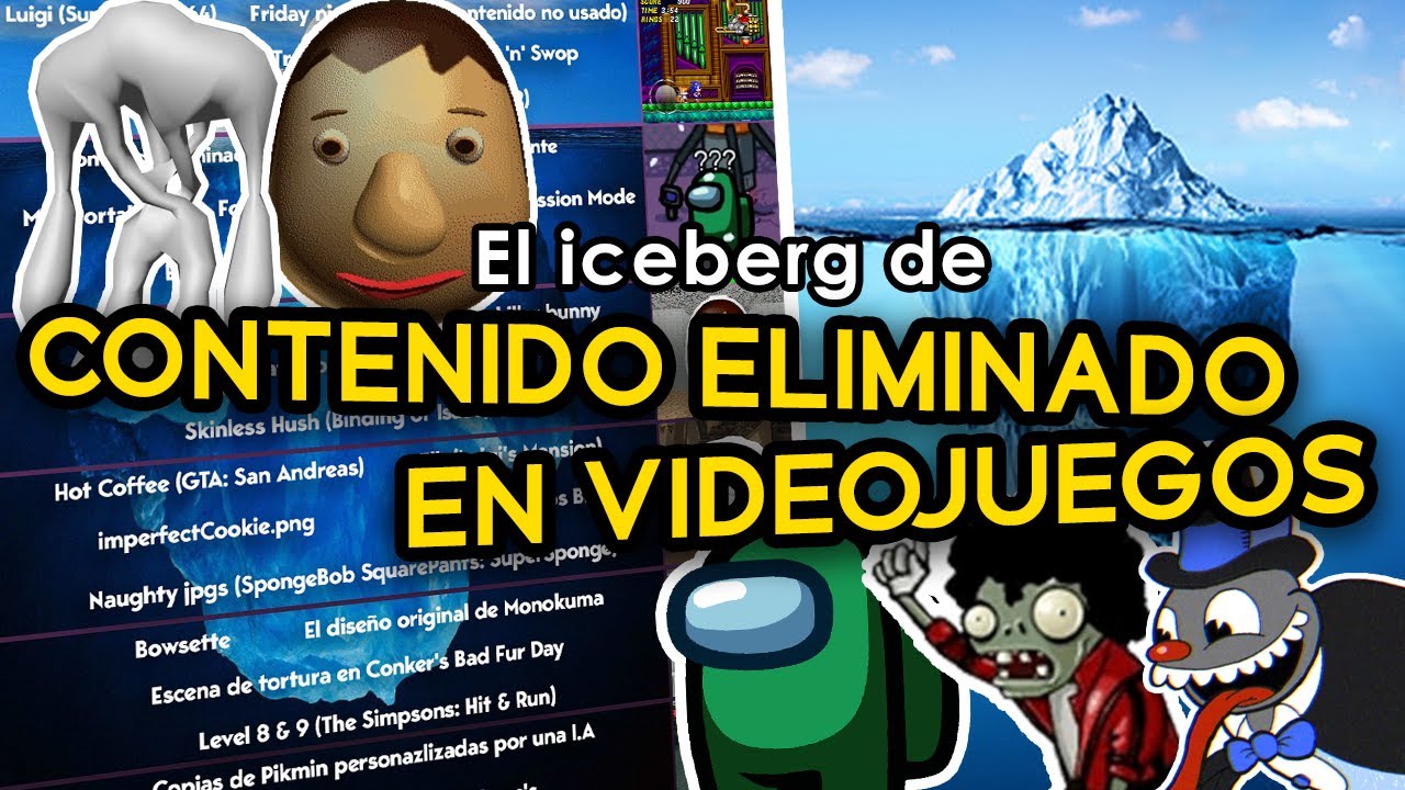 El iceberg de Contenido Eliminado en Videojuegos