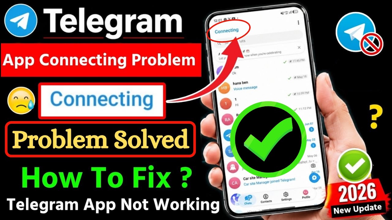 Fix Telegram Connecting Problem 2026 | Telegram App Not Working & Stuck on Connecting Solved
