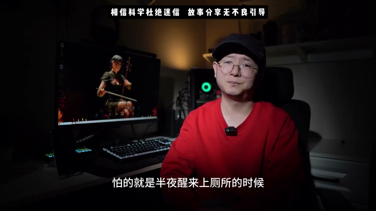 夜晚，供奉外公的香堂前坐着一个陌生老人… #怪谈 #灵异故事 #大斌夜谈 #白天刷不到晚上逃不掉系列 #恐怖
