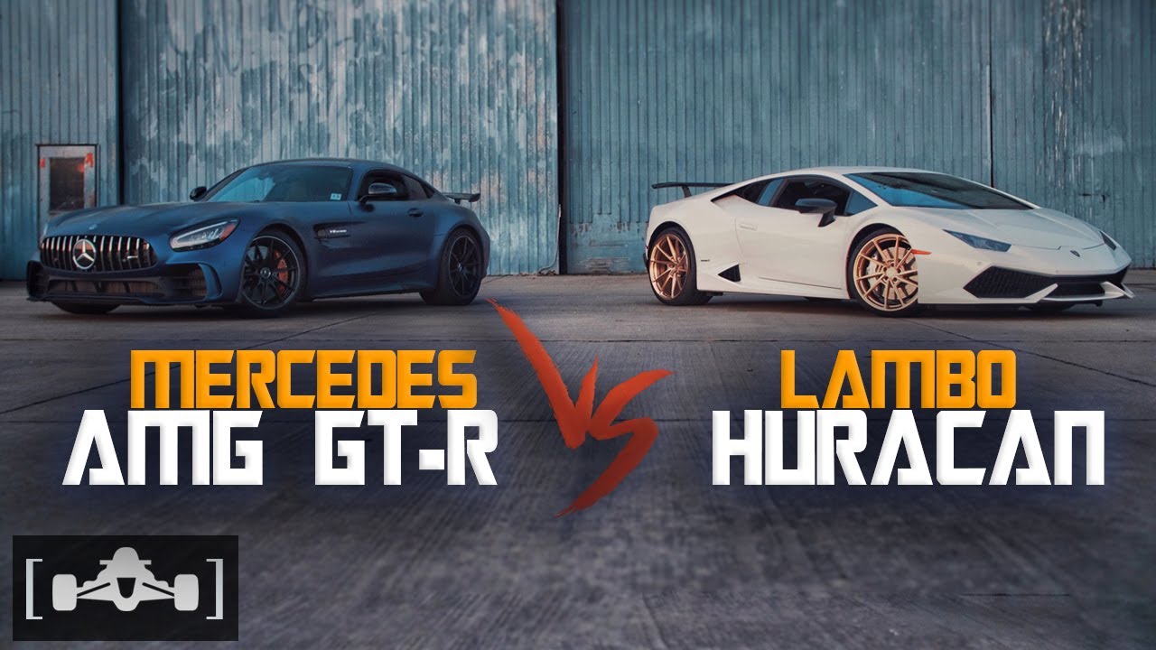 Mercedes AMG GTR 2020 против Lamborghini Huracan: гонка на выживание | Итальянская сексуальность ...