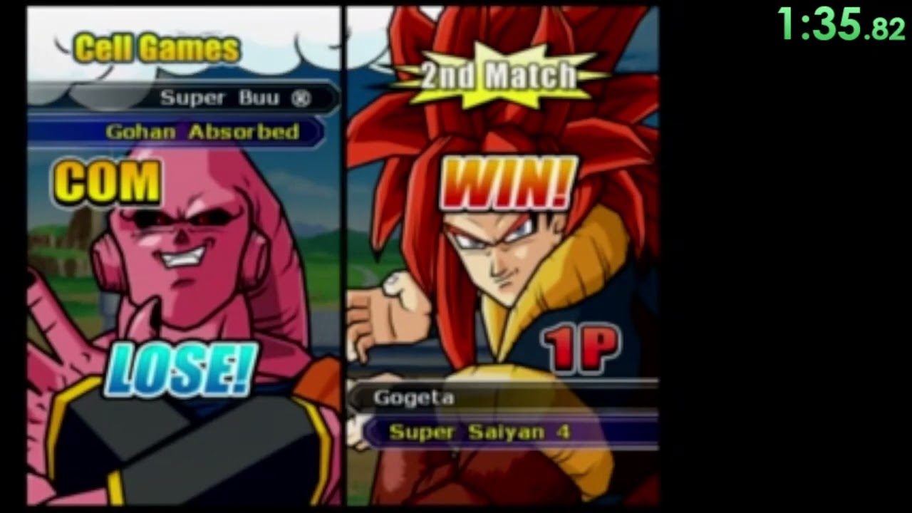 DBZBT2 Cell Games Master 3 Minutes 6 Seconds