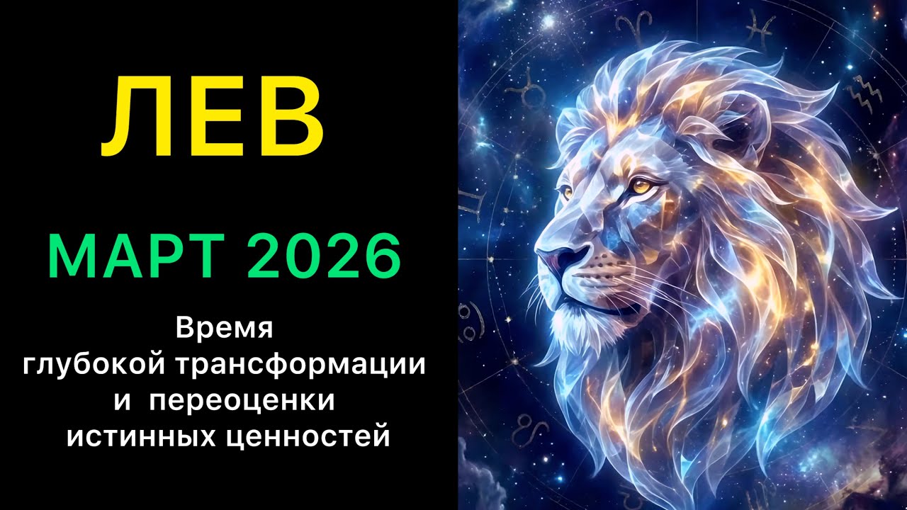 ЛЕВ ГОРОСКОП НА МАРТ 2026 года 