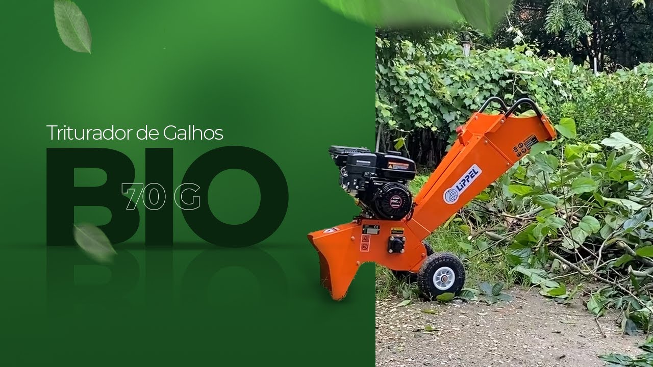 Conhe&ccedil;a o Triturador de Galhos e Arbustos  BIO70G