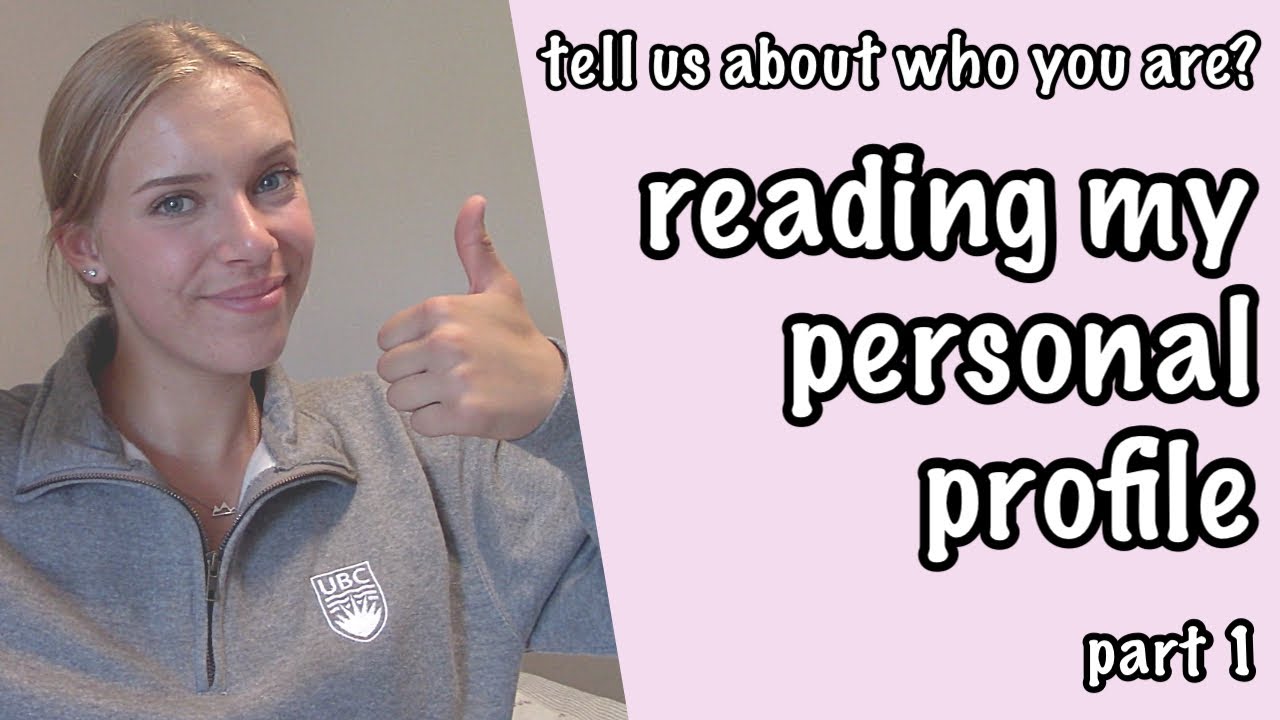 READING MY PERSONAL PROFILE | PART ONE | maddy a