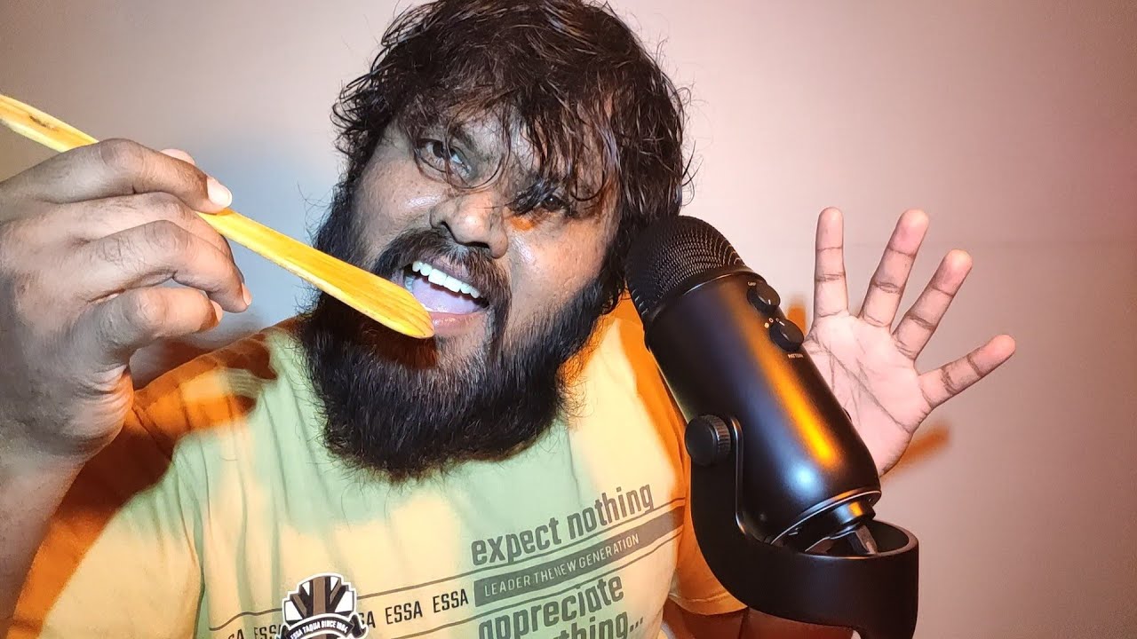 ASMR Eating Your Face With Wooden Spoon