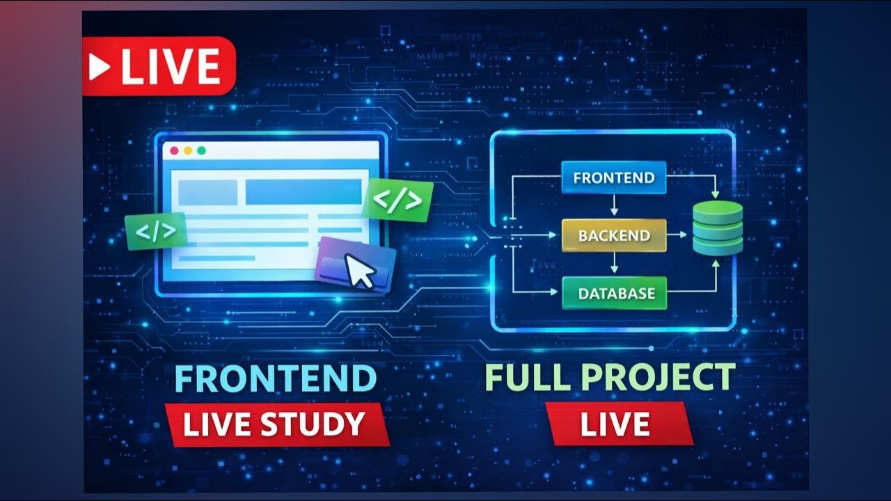 LIVE | Day 1 | Frontend Practice | HTML CSS JavaScript