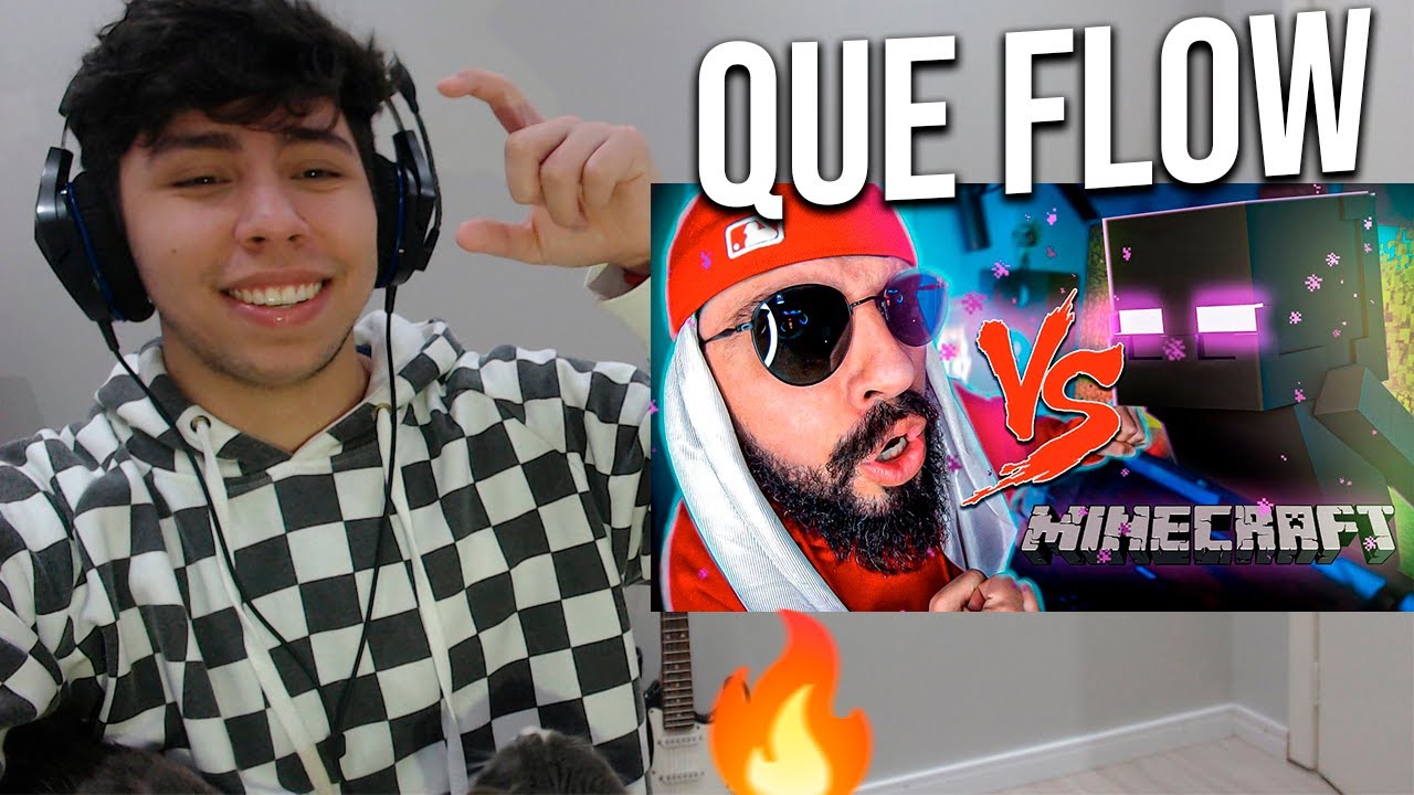 REACT Enderman (Minecraft) Vs. Mussoumano - Batalha com Games