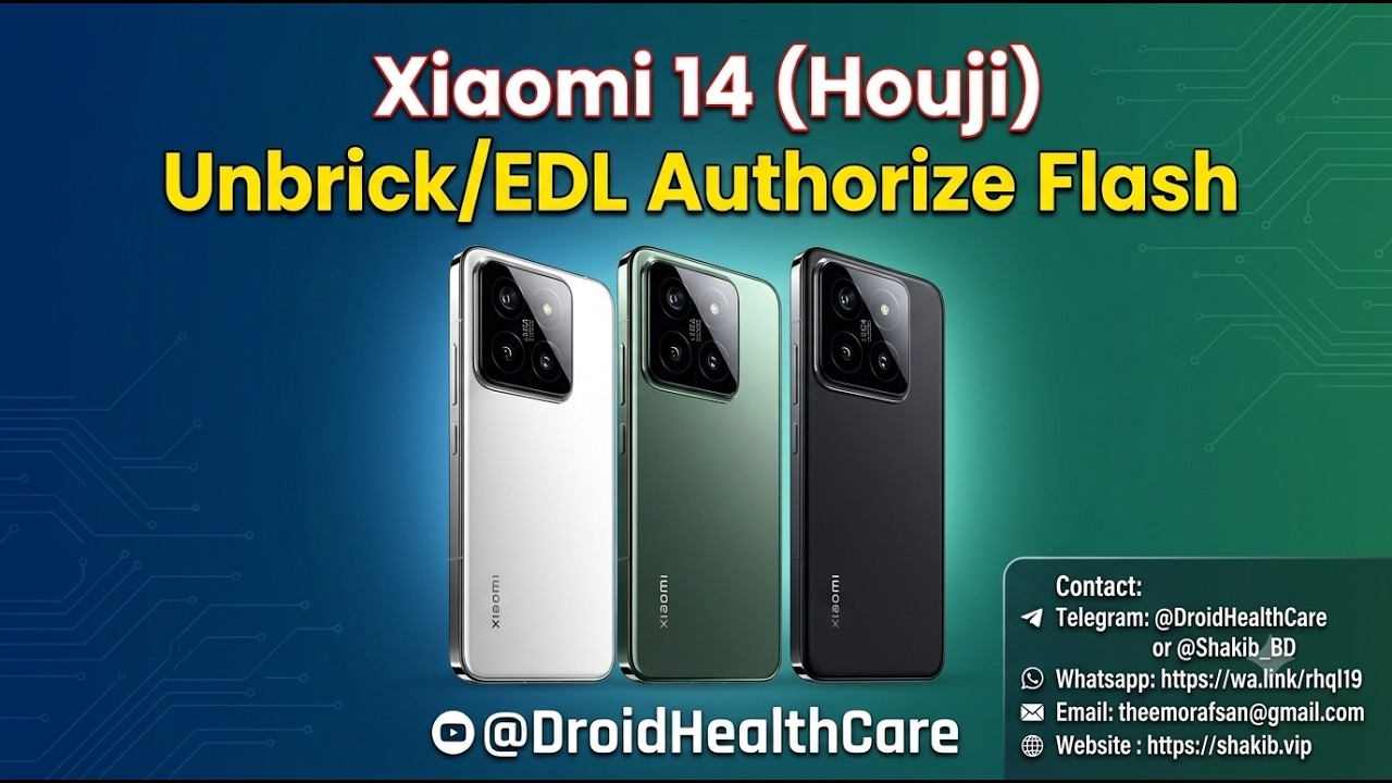 Xiaomi 14 (Houji) Unbrick | EDL Authorize Flash | HardBrick Fix