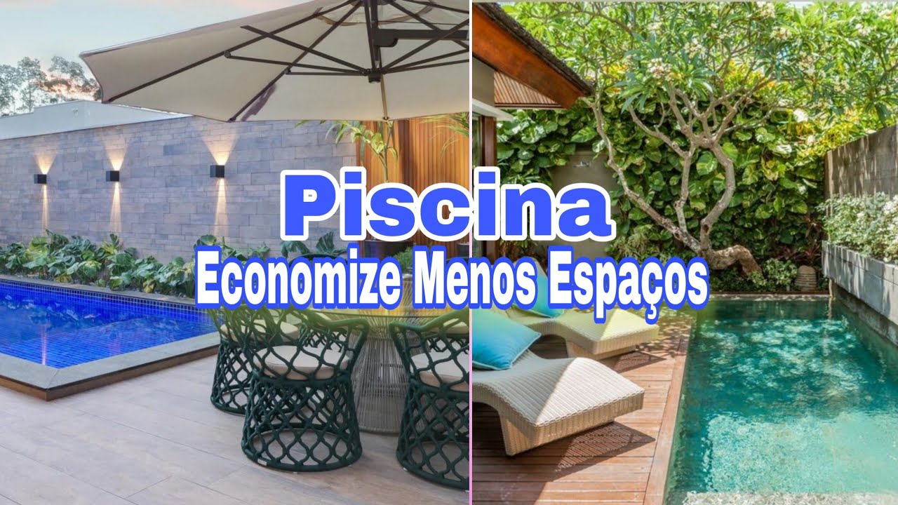 30 Paisagismos com Piscina / Piscinas que Ocupam Menos Espaços