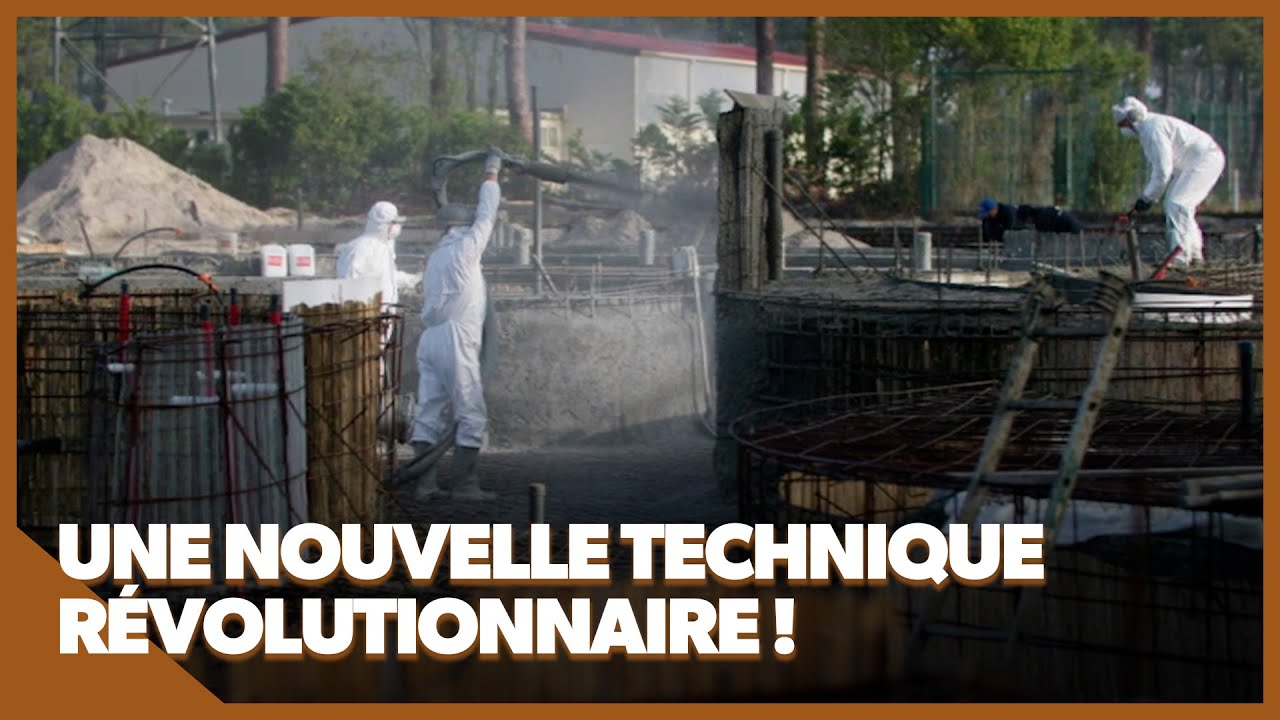 Le procédé de la gunite, le béton projeté