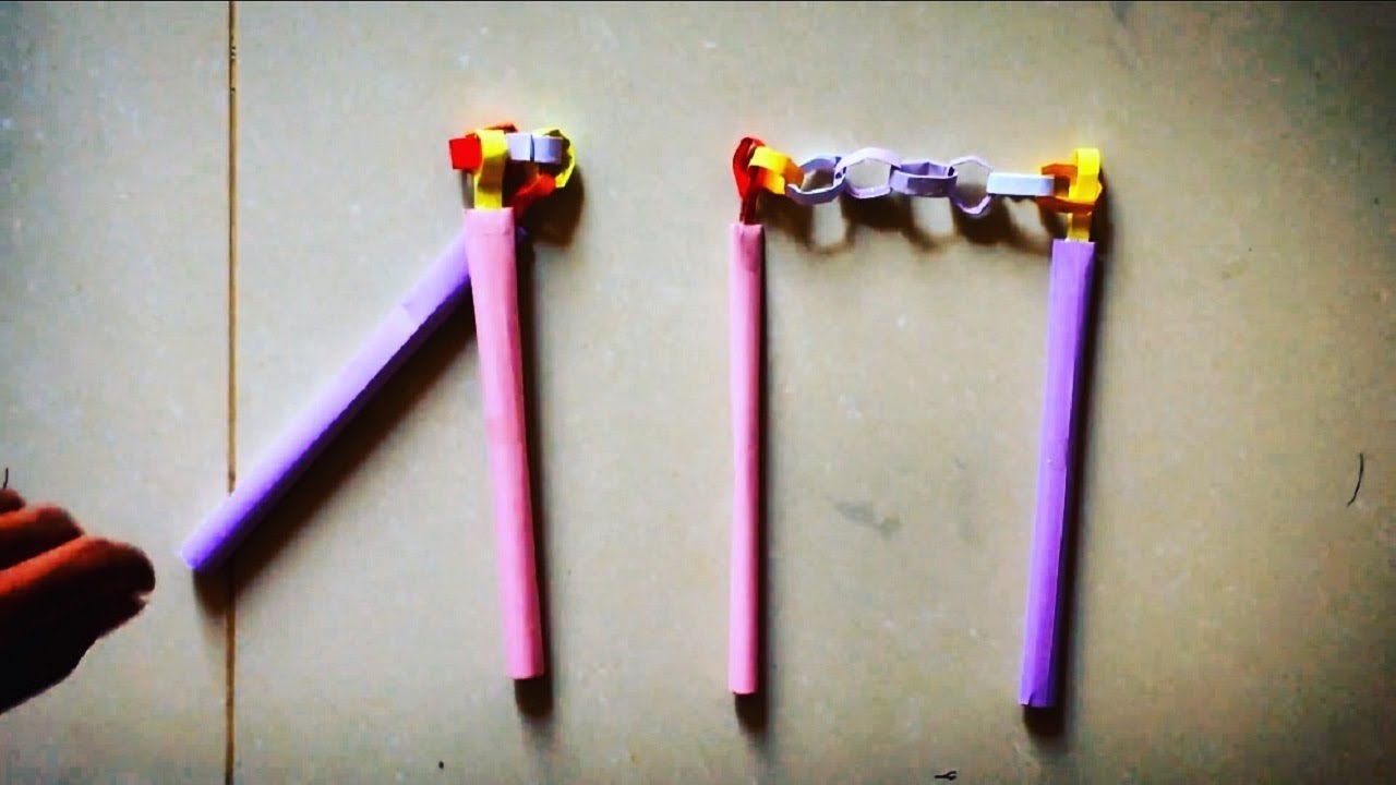 How To Make a Paper Nunchakus - Ninja Weapon | Origami Paper Nunchakus - Ninja Weapon