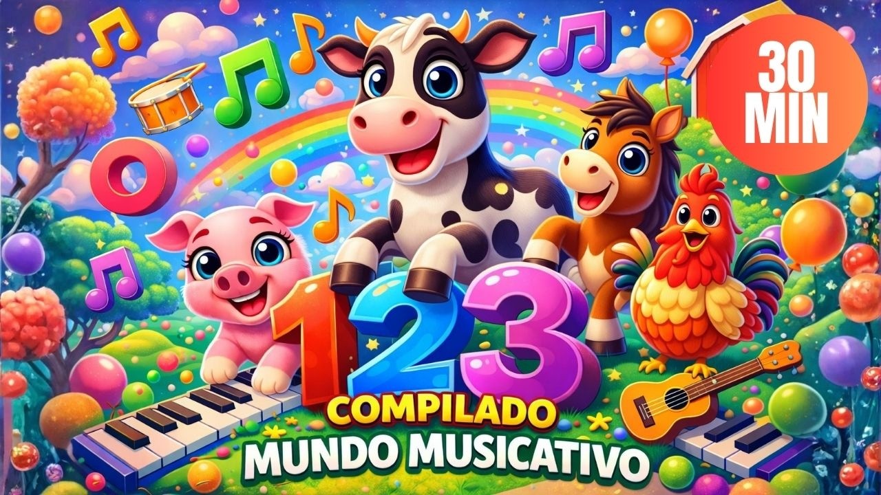 ¡Aprende con música! Canciones educativas para niños | Letras, Números, Animales y Colores