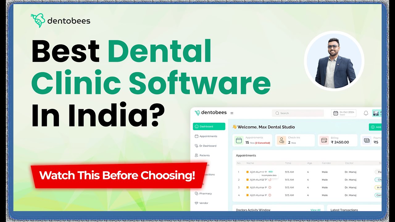 Dentobees Demo 2026 | Best Dental Clinic Management Software in India | WhatsApp + AI Tool Explained