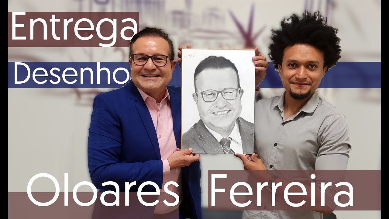 Entrega do desenho apresentador  @OloaresFerreira  #tv  @RECORDTVGOIAS  @tvrecord  #artwork #artist