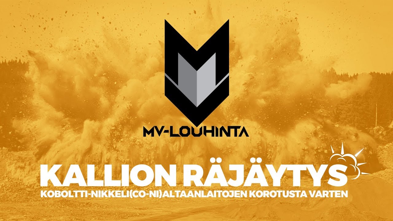 MV-Louhinta Ky - Kallion räjäytys 1