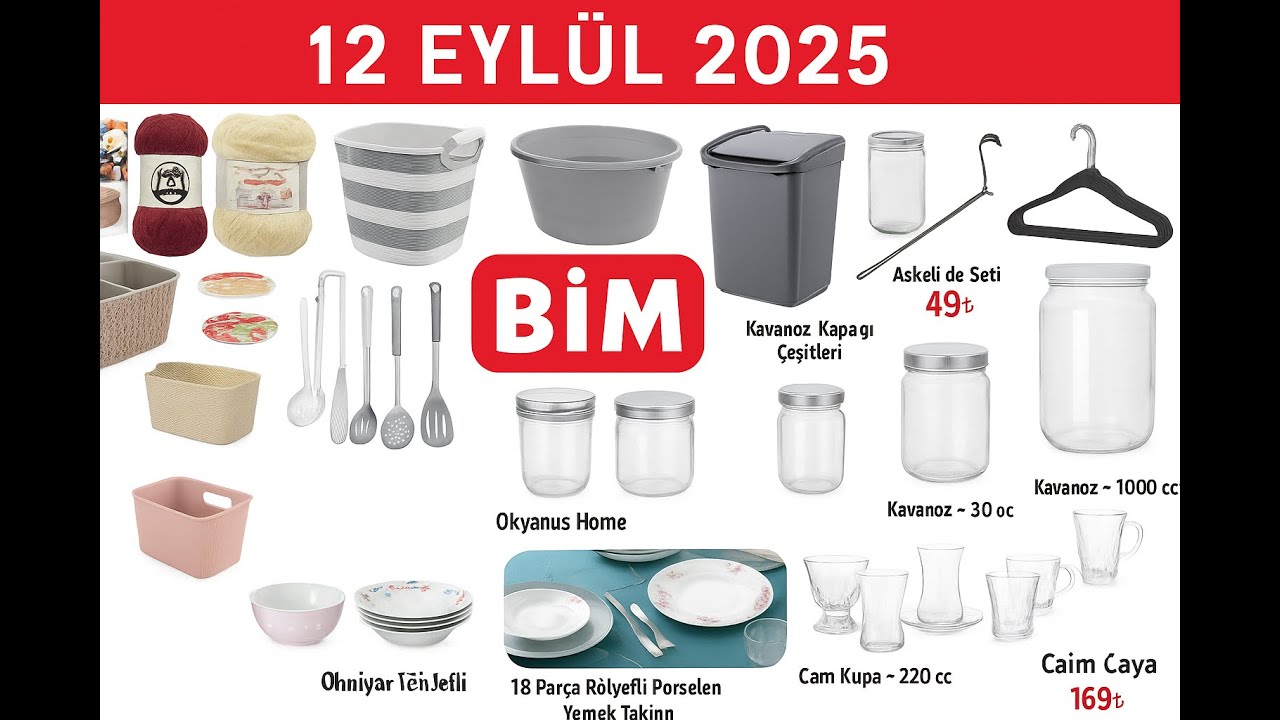 BİM 12 EYLÜL 2025 AKTÜEL İNDİRİMLERİ | RESMİ KATOLOG | FARKLI ÇEŞİT ÇEŞİT ÜRÜNLER
