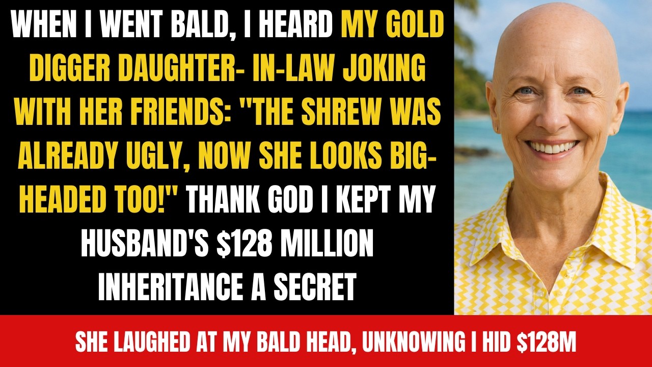 When I went bald, I heard my gold digger daughter-in-law joking with her friends: The shrew was...