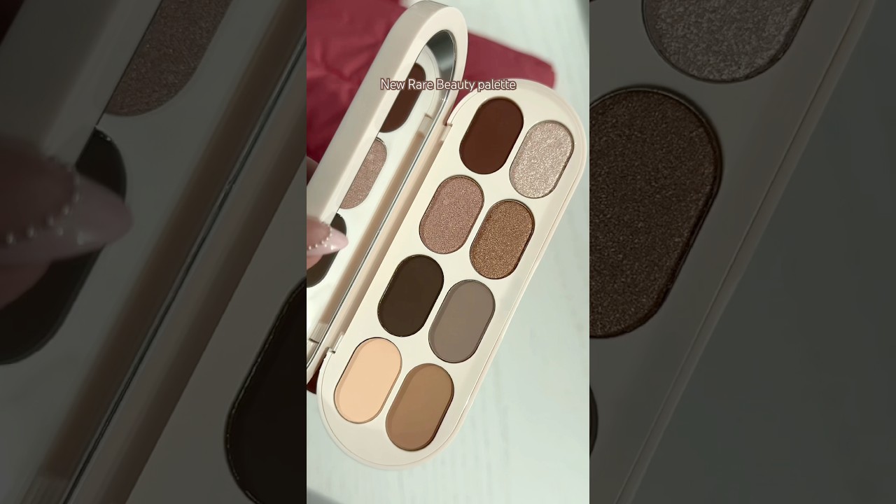 Trying the new Rare Beauty eyeshadow palette #shorts