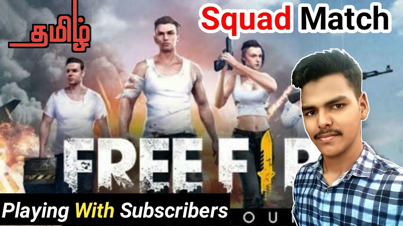 Free Fire Squad Match with Subscribers Live Stream In Game Tech& cricket plan | Tamil