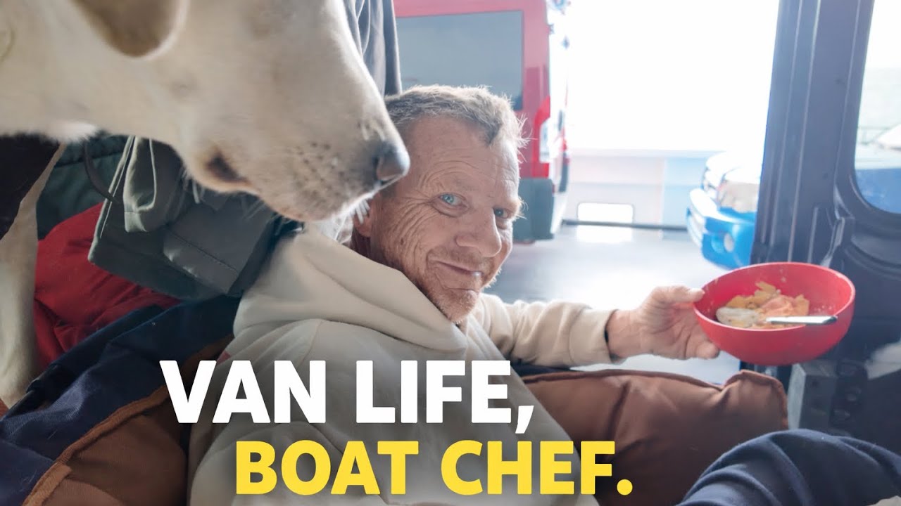 Driving My Ram ProMaster Onto a North Carolina Ferry with My Two Dogs! & Cooking Lunch Onboard”
