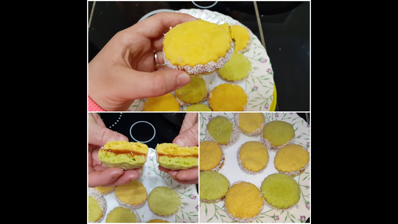 Les ronds à la confiture et à la noix de coco😋👏حضري احلى حلوى 👍بالمربى بمذاق هايل و مقادير اقتصادية🥧