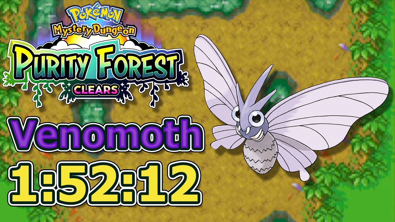 Venomoth (1:52:12) - Purity Forest Clears (76/386) - Pokemon Mystery Dungeon: Blue Rescue Team