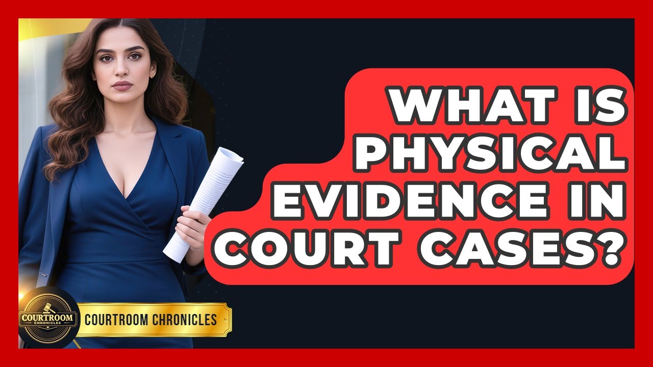 What Is Physical Evidence In Court Cases? - Courtroom Chronicles