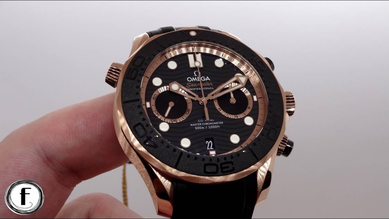 Omega Seamaster Diver 300M Chrono 18K Sedna Gold / Ref.: 210.62.44.51.01.001 / Hands On