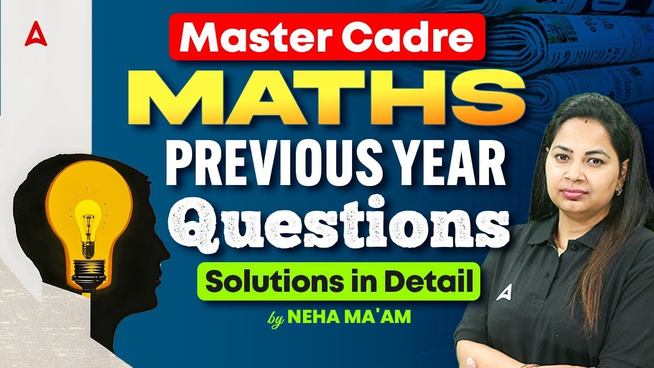 Master Cadre Preparation 2026 | Master Cadre Previous Year Question Paper Maths | By Neha Ma'am