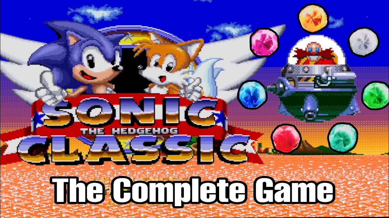 Sonic The Hedgehog Classic (version03.5) Complete Game, All Chaos Emeralds - 1080p/60fps