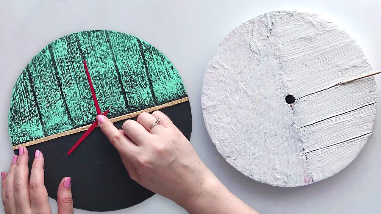 DIY Самодельные часы | Поделка из картона