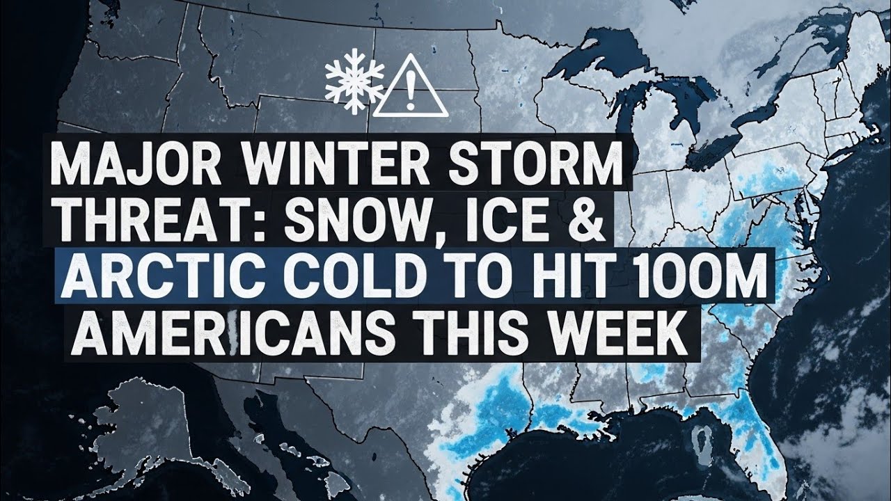 Major Winter Storm Threat: Snow, Ice & Arctic Cold to Hit 100M Americans This Week#USWeather