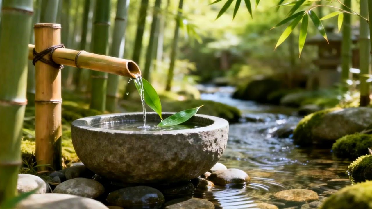Relaxing Spa Music - Beautiful Peaceful, Calm Music, Meditation, Nature Sounds, Bamboo Water Sounds