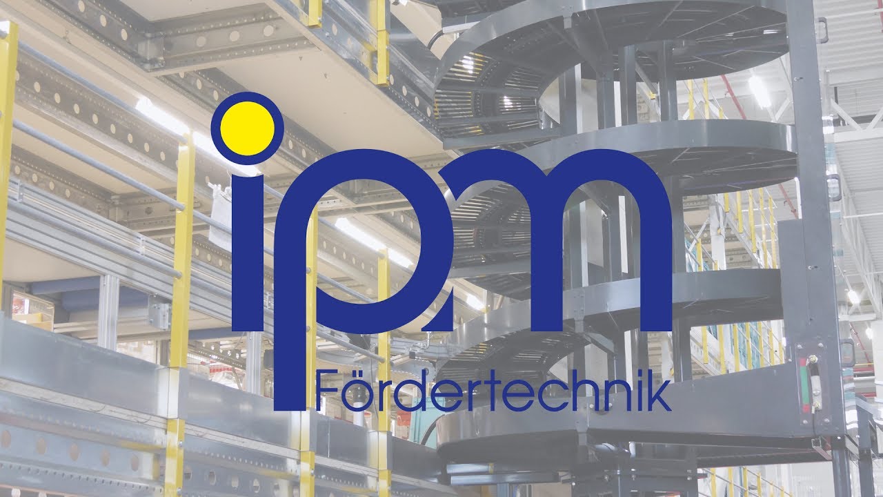 Spiralf&ouml;rderer mit &Uuml;bergang auf Modulkettenband von IPM