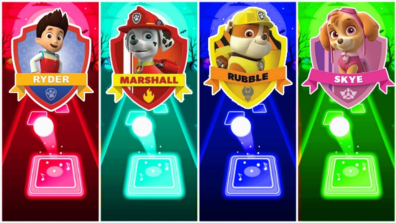 Ryder 🆚 Marshall 🆚 Rubble 🆚 Skye - PAW PATROL Team Challenges 😍😍