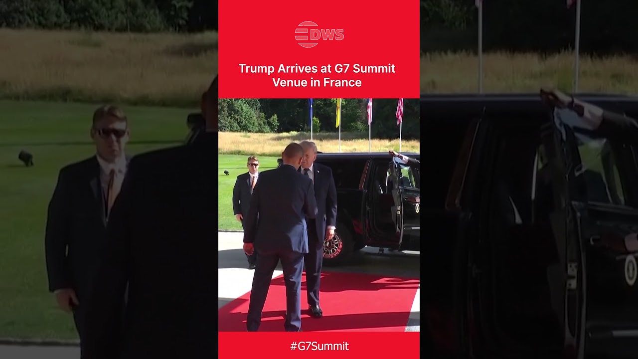 Trump Arrives at G7 Summit Venue in France as Global Leaders Gather | DWS News | AC1C
