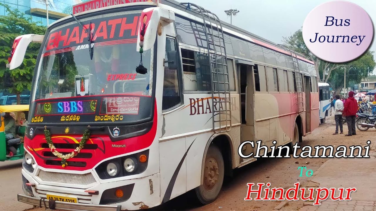 #Chintamani To #Hindupur Journey By Bharathi Bus | SBBS Bus Journey From Chintamani to Hindupur