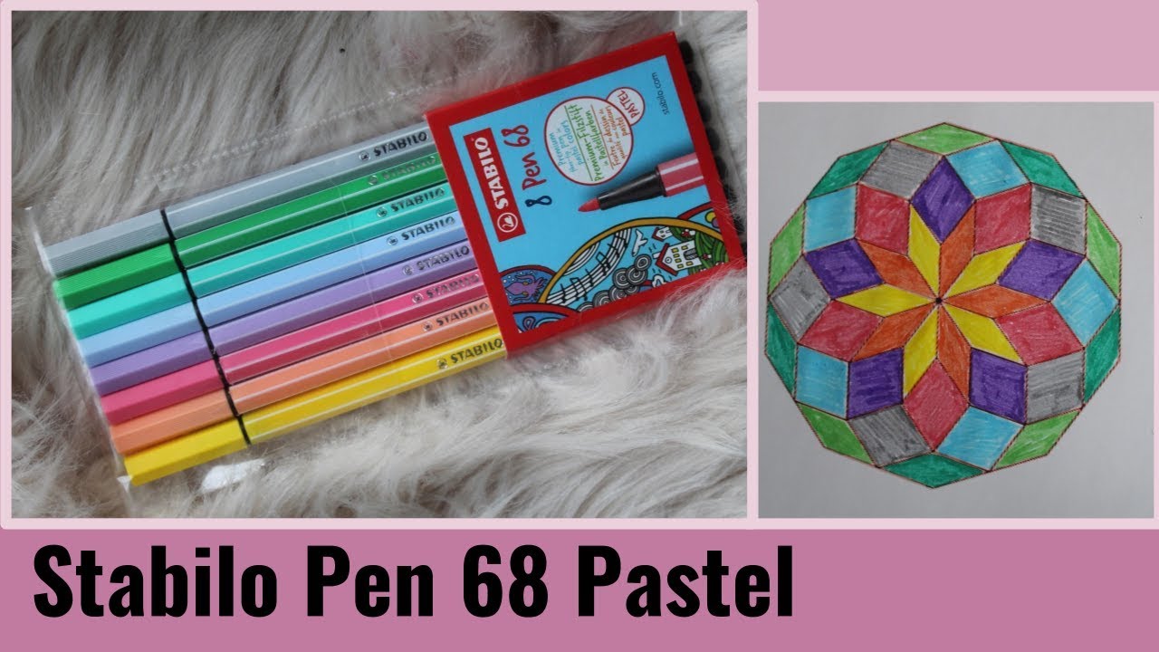 Stabilo Pen 68 Pastel - Review & Swatches - Vera's Creations