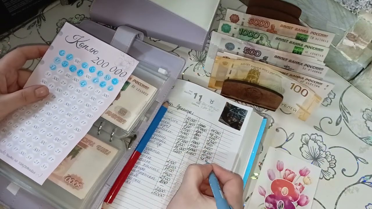 Февраль 2026г. Чек #4 Распределение денег по конвертам 📩 34'300₽👛