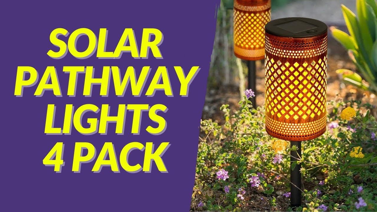 Solar Pathway Lights   4 Pack