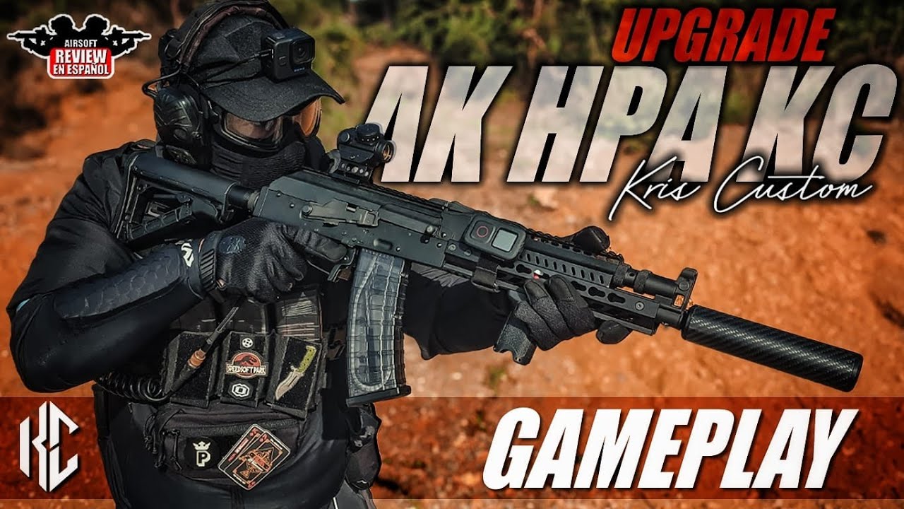 Nuevo UPGRADE HPA AK Gameplay Kris Custom - RK74 G&G  | Airsoft Review en Español