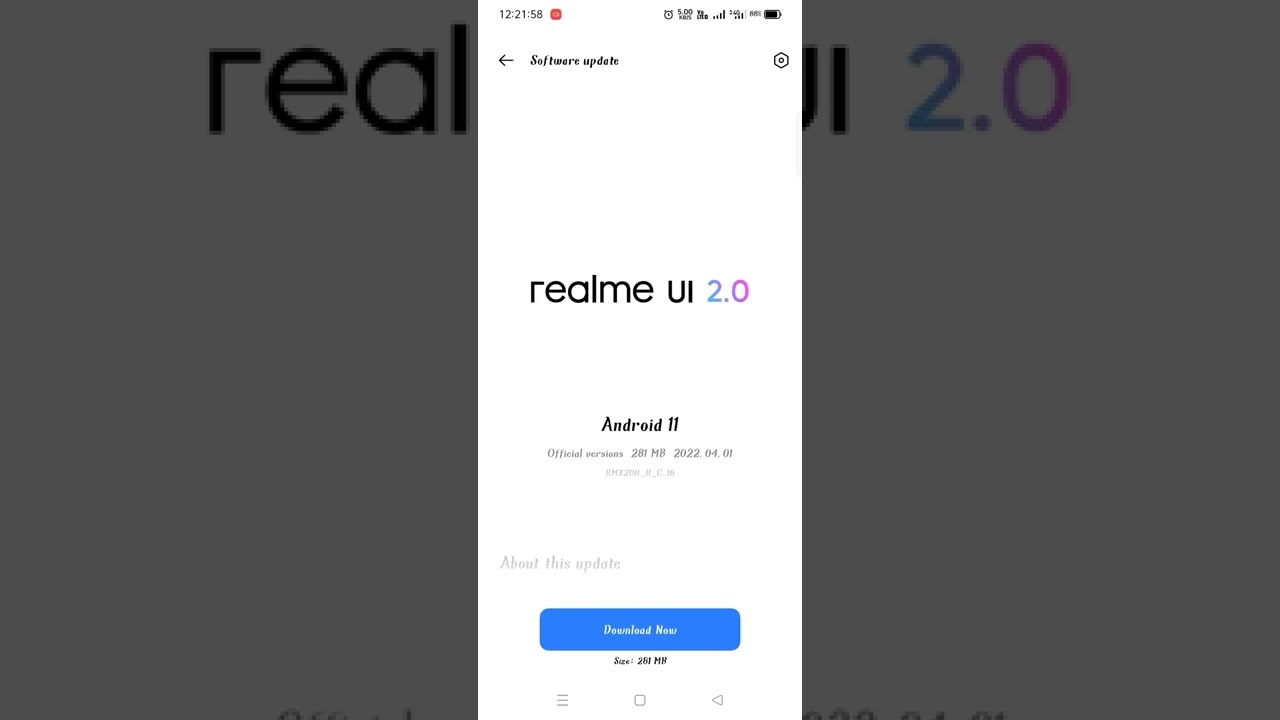 Realme Narzo 20 Software update March And April 2022.