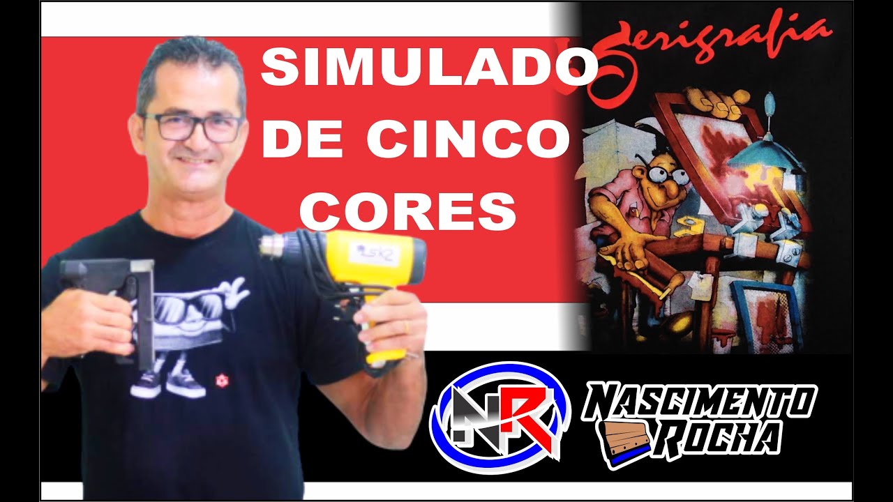 SIMULADO DE 5 CORES ÚMIDO SOBRE ÚMIDO