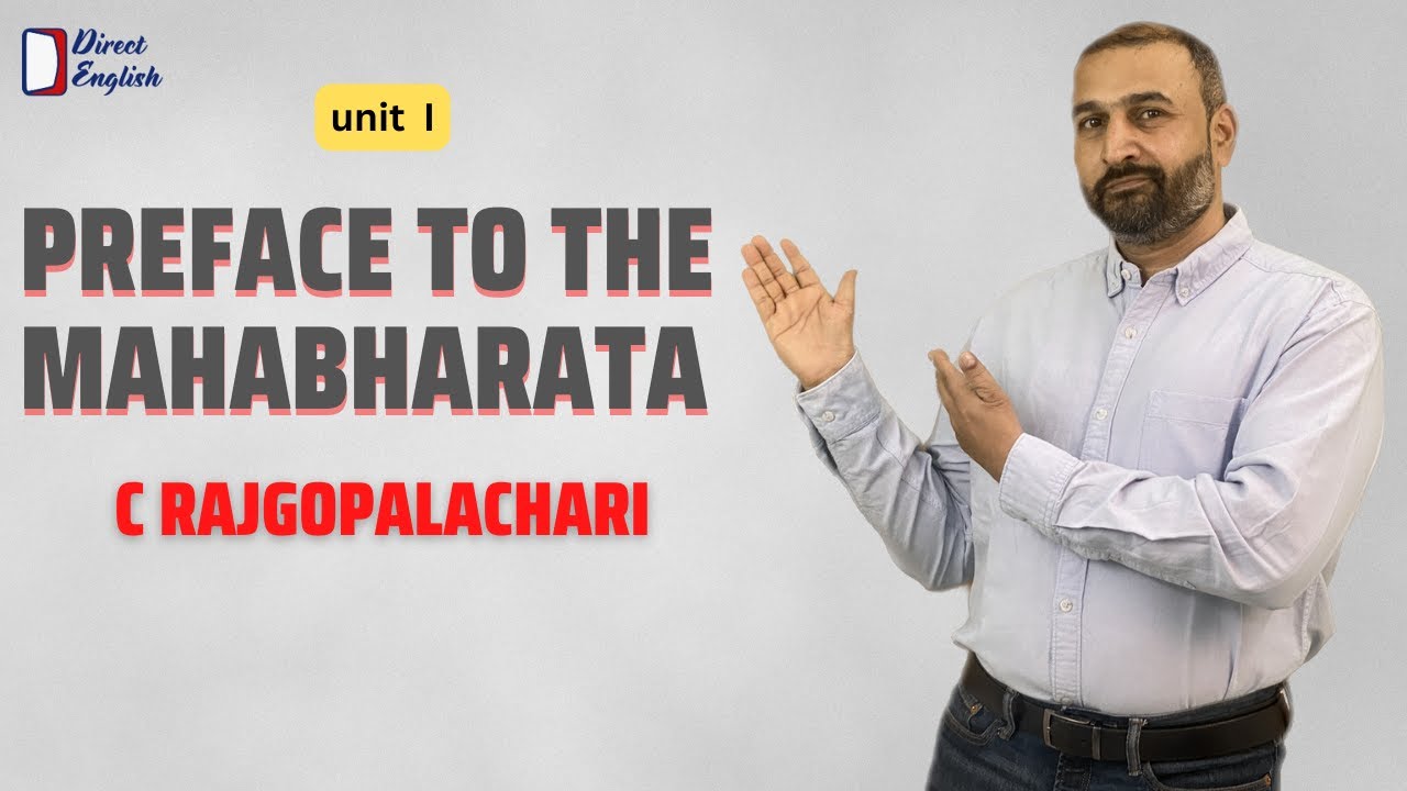 Preface To The Mahabharata I C Rajgopalachari I In Hindi