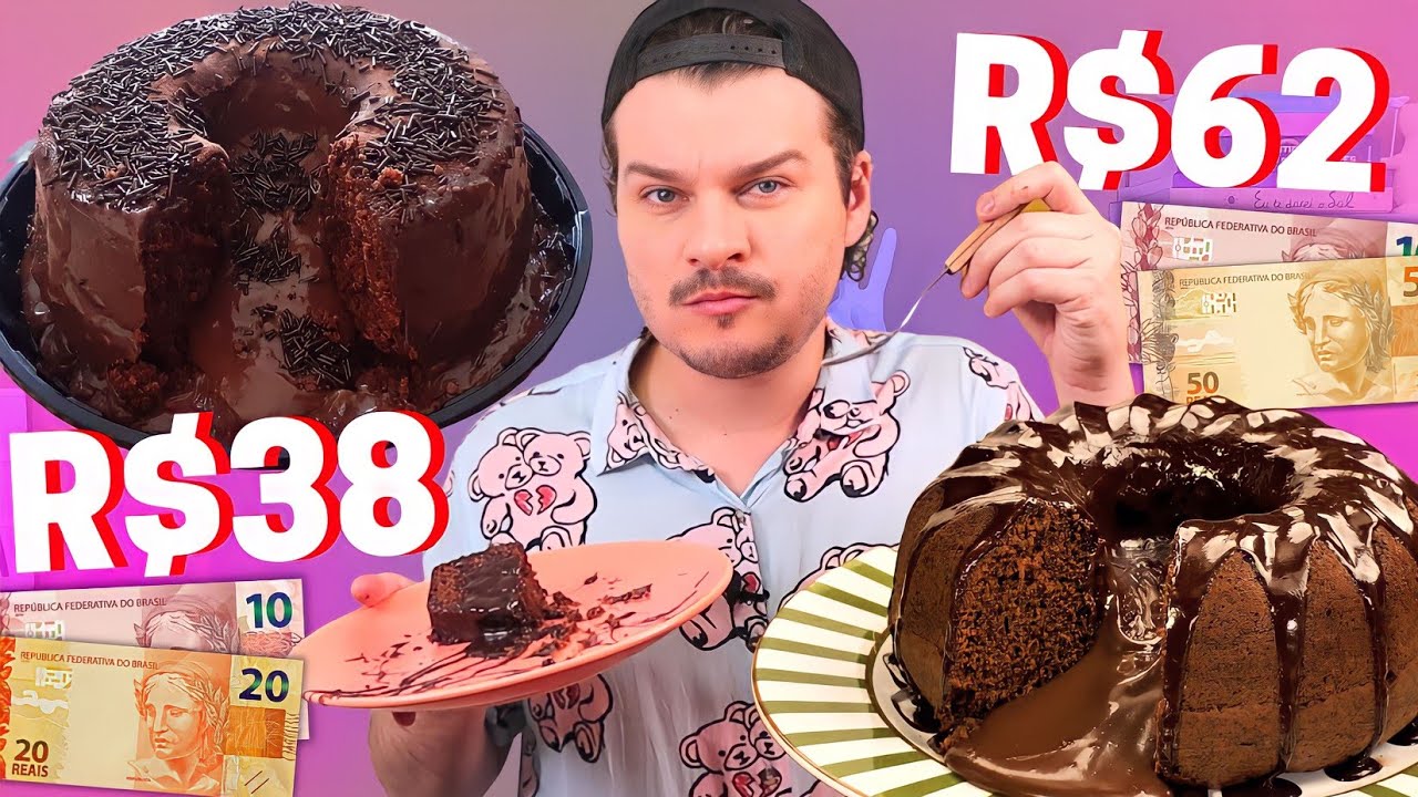 PROVAMOS O BOLO VULCÃO DE CHOCOLATE DE 1KG MAIS CARO E MAIS BARATO DO APLICATIVO - Vale a pena?